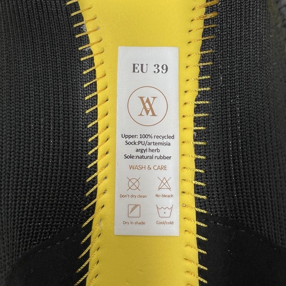 Vivaia Margot 2.0 Square Toe V Cut Flats Black EU 39 Womens Size 8 Office Career - Picture 11 of 13